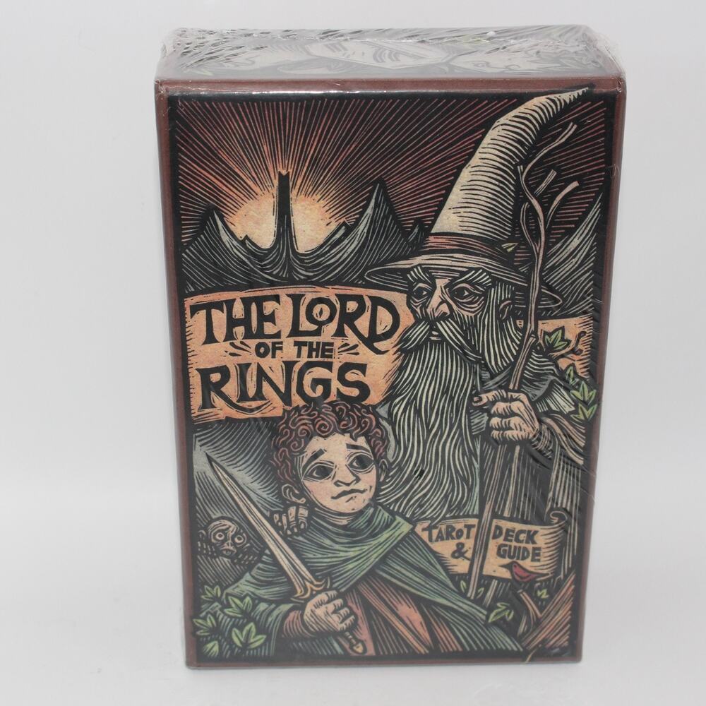 The Lord of the Rings Illustrated 78 Tarot Card Deck and Foldout Guide New